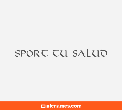 Sport tu salud